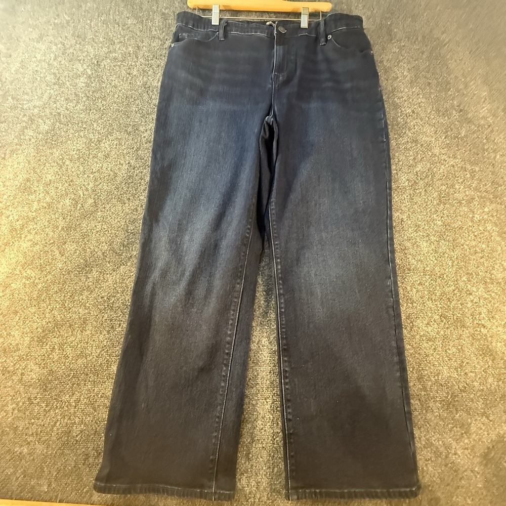 Hudson Jeans Womens 16 High Rise Bootcut Dark Wash Stretch Denim Blue